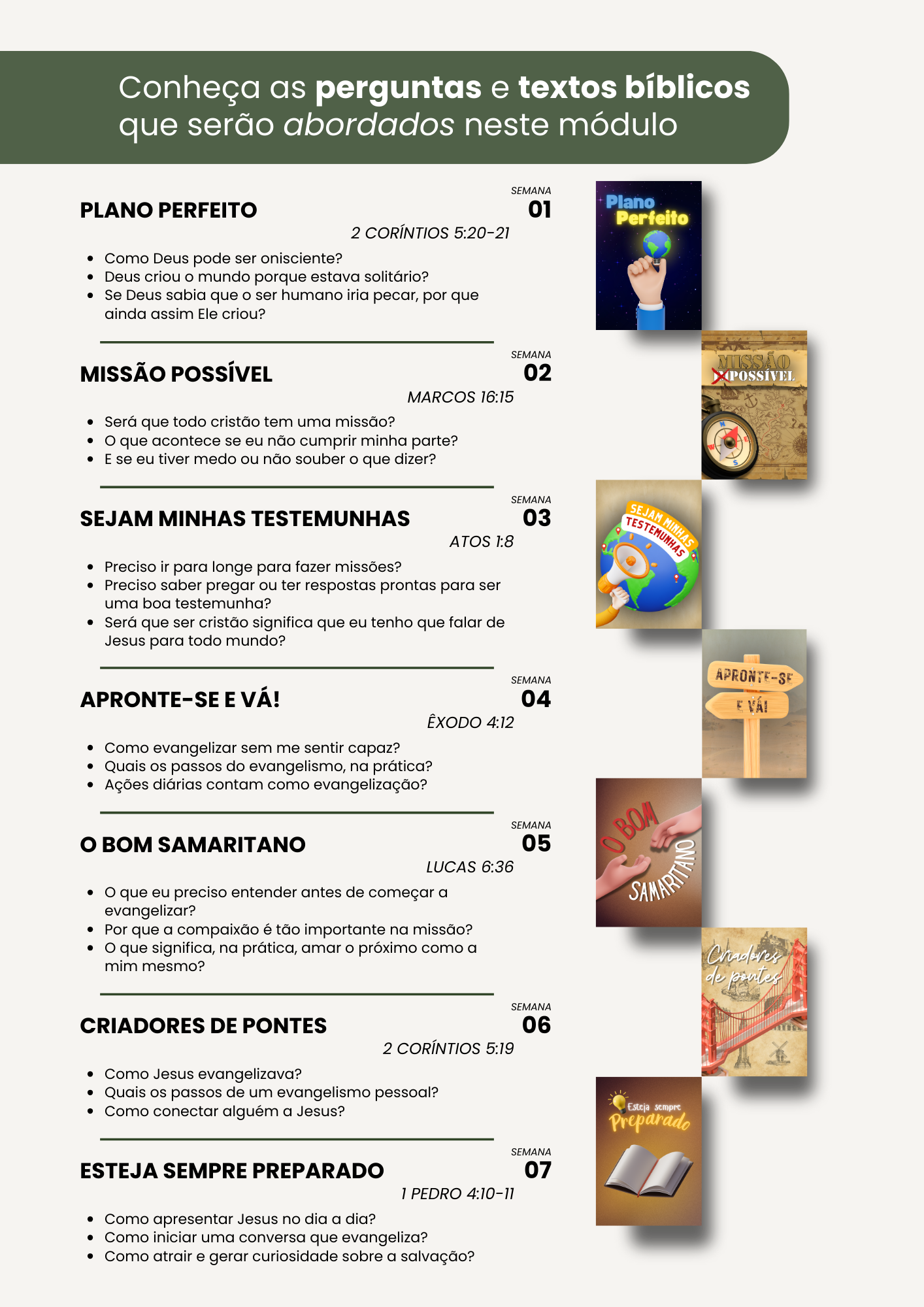 Chamados para Fora | Currículo sobre Evangelismo (PDF)